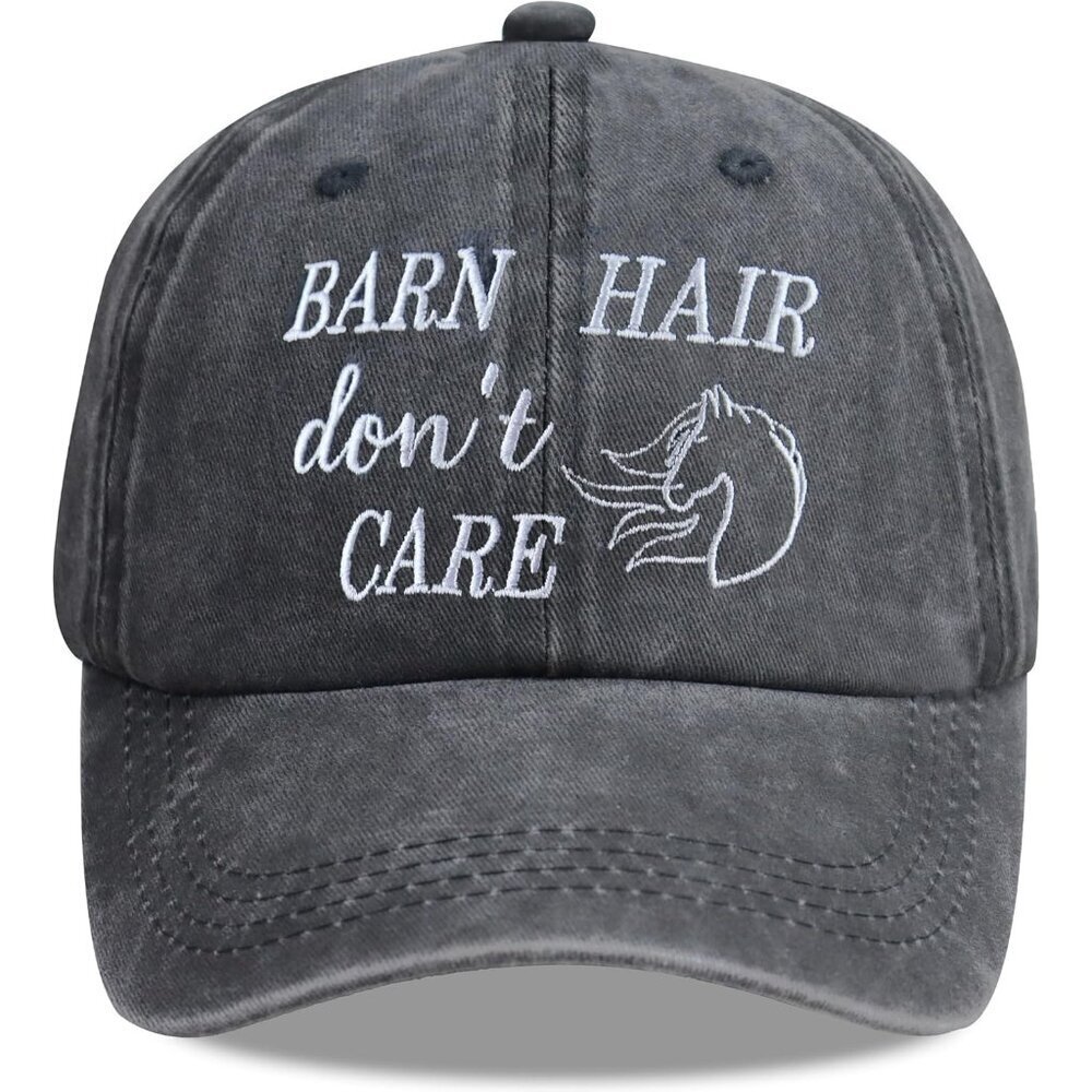 Funny Horse Hats for Women Cotton Adjustable Baseball Cap